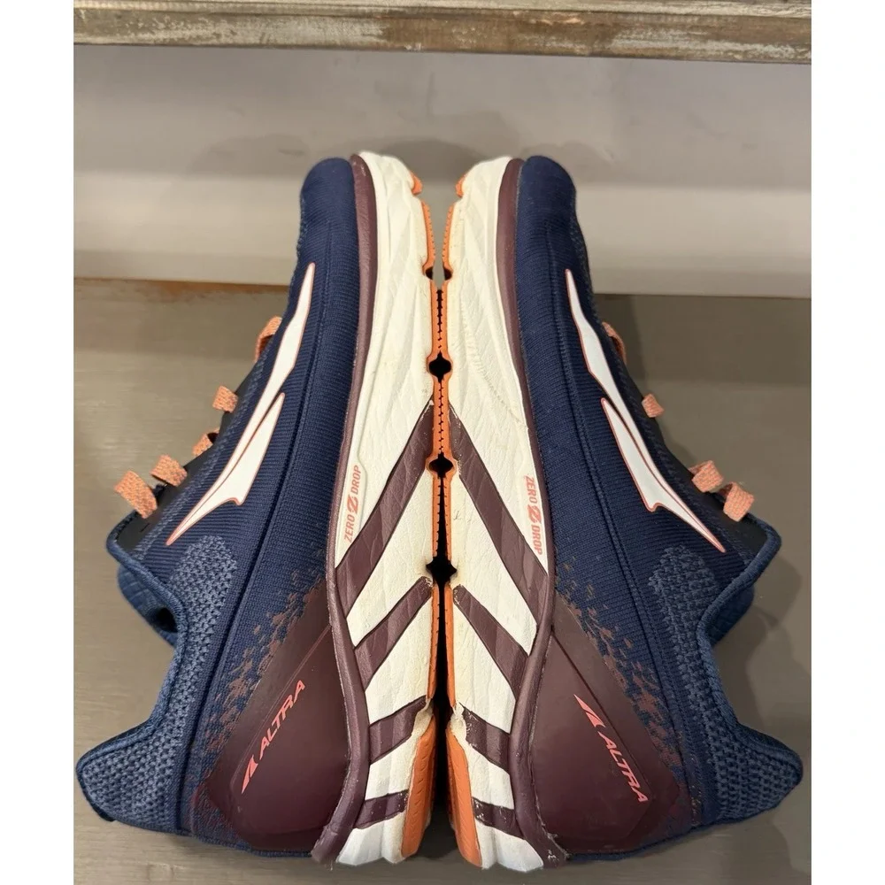 Altra Torin 4 Womens Sz 11 Blue/Burgundy Athletic Running Walking Zero Drop Shoe
